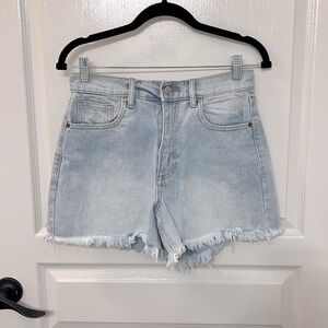 Cello High-Waisted Distressed Denim Shorts - Size Small